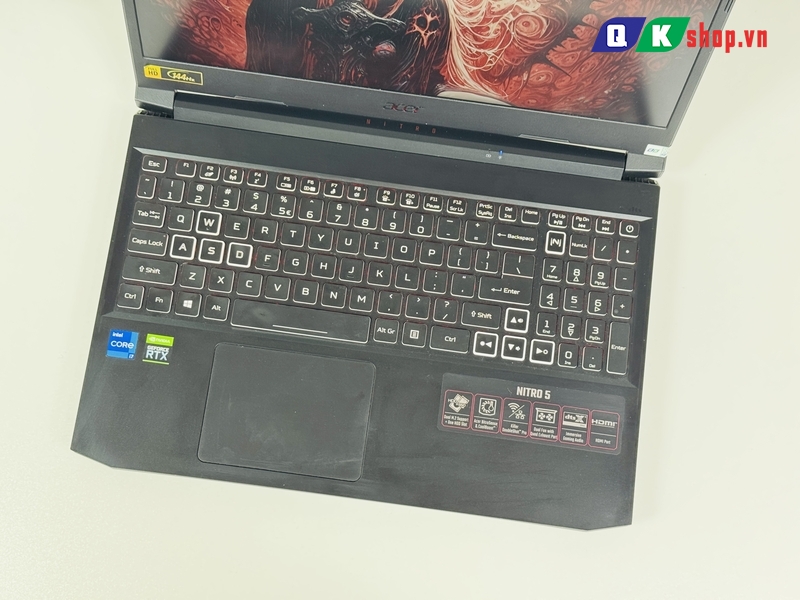 Laptop Acer Nitro 5 Gaming AN515 57 720A Core I7-11800H / Ram 16 GB / SSD 512GB / 15.6″ Full HD 144Hz / RTX 305 Ti GB