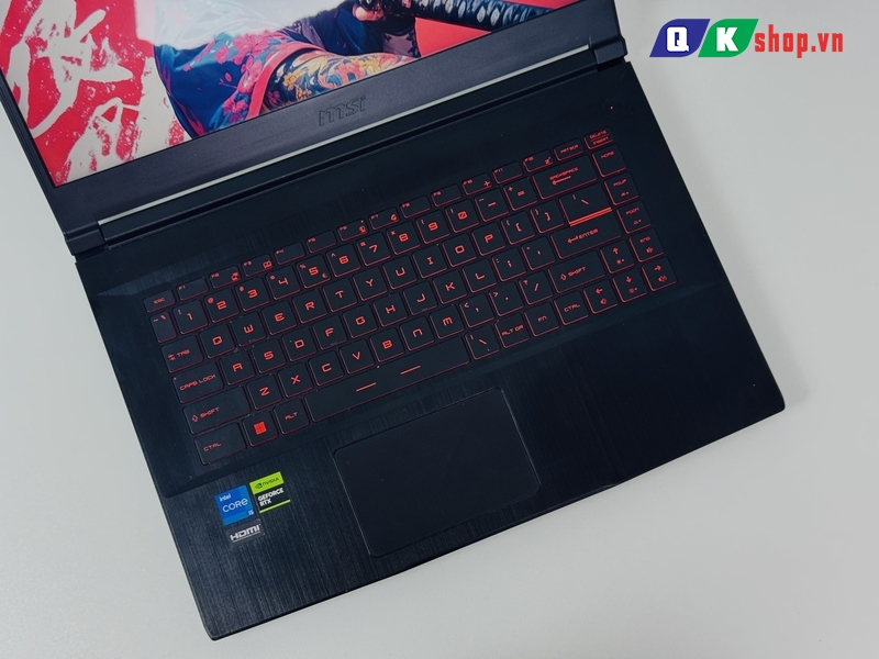 Laptop MSI Gaming GF63 Thin 12VE i5 12450H / Ram 16GB / SSD 512GB / 15.6″FHD 144Hz / RTX4050 6GB